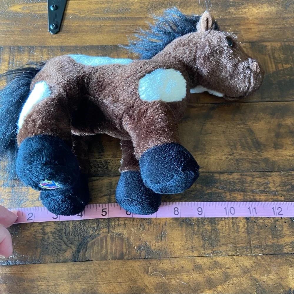 Ganz‎ Pinto Horse Brown White Plush Stuffed Animal Toy 8